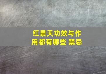 红景天功效与作用都有哪些 禁忌